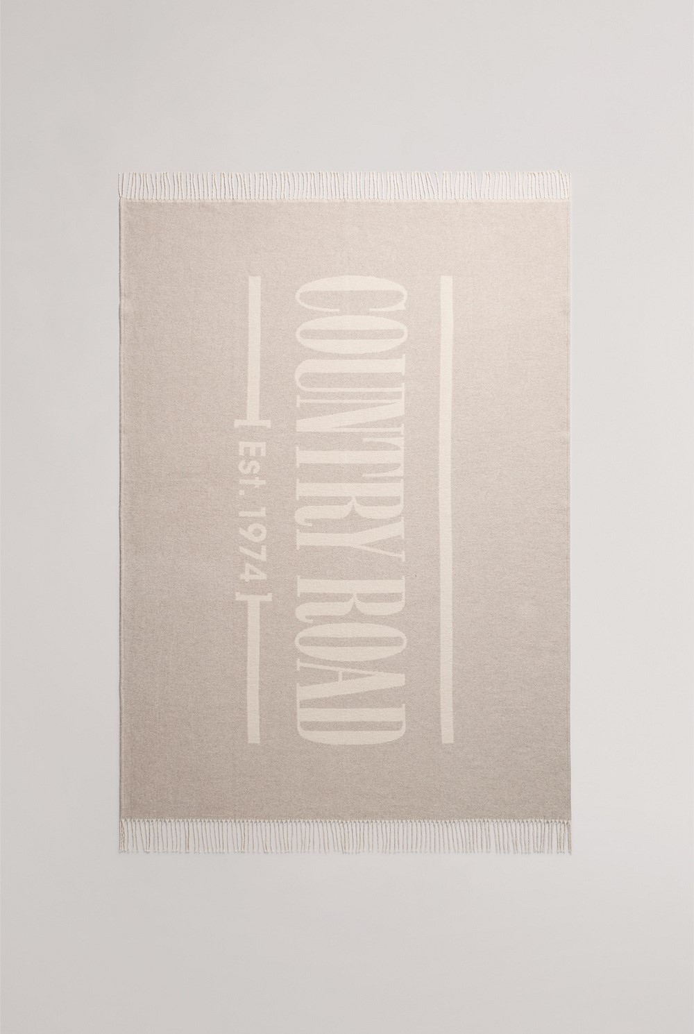 CR Recycled Cotton Blend Logo Throw