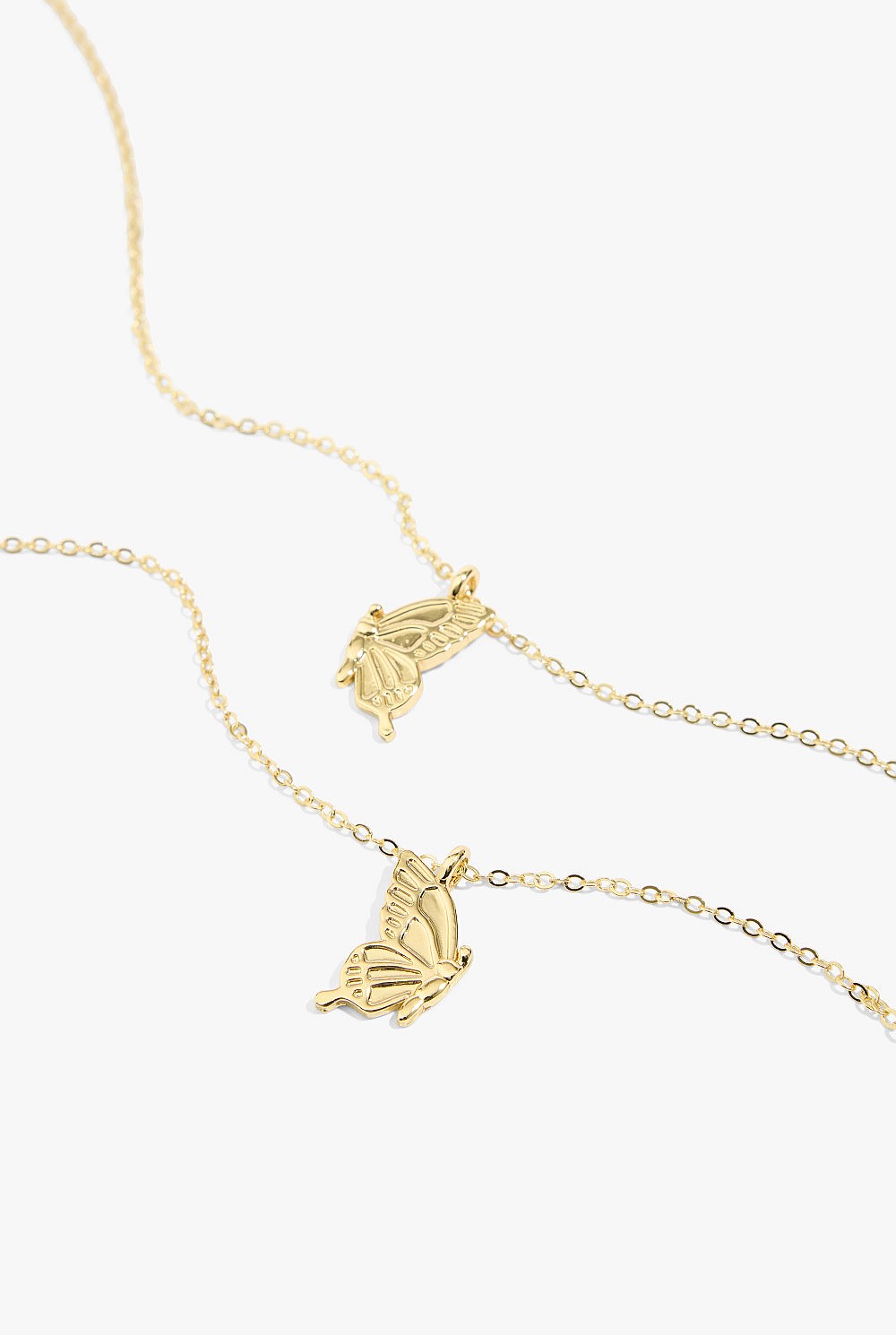 Butterfly BFF Necklace Pack of 2