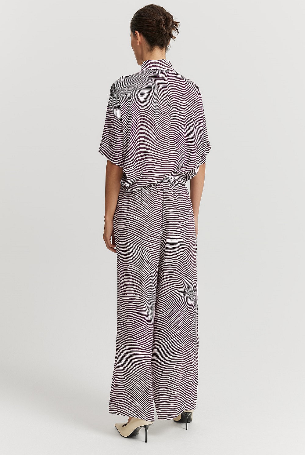 Print Pull-On Cupro Pant
