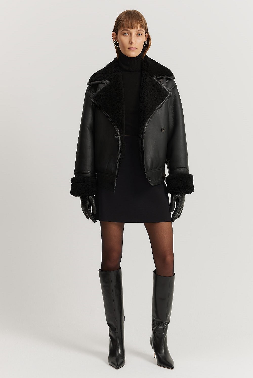 Leather Shearling Jacket