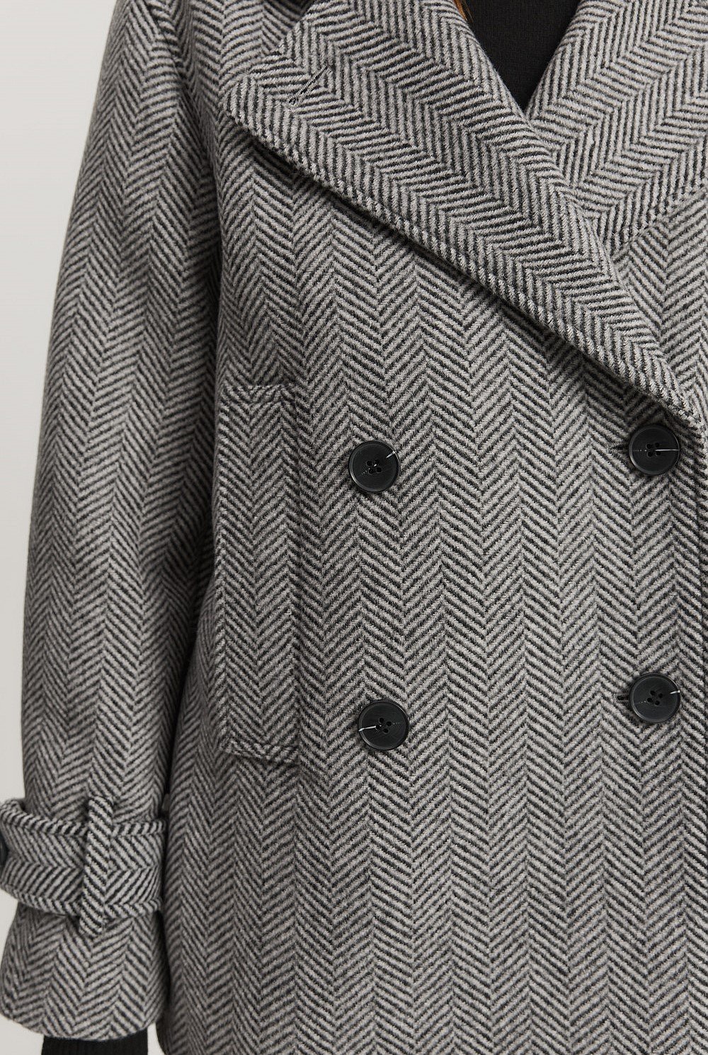 Herringbone Peacoat