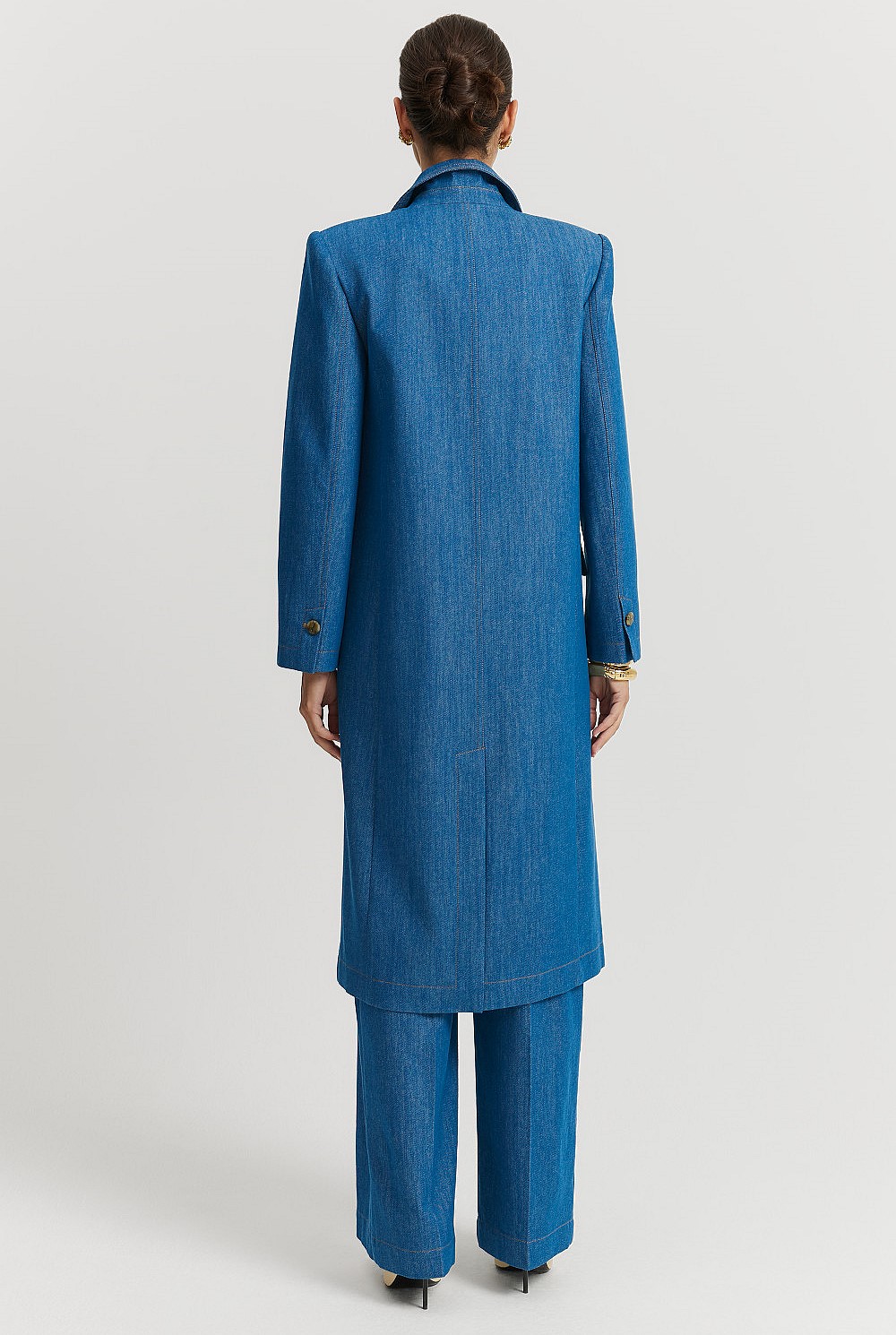 Longline Denim Blazer