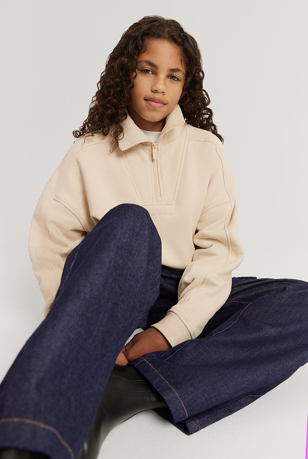 Teen Recycled Cotton Blend Panelled Logo Sweat