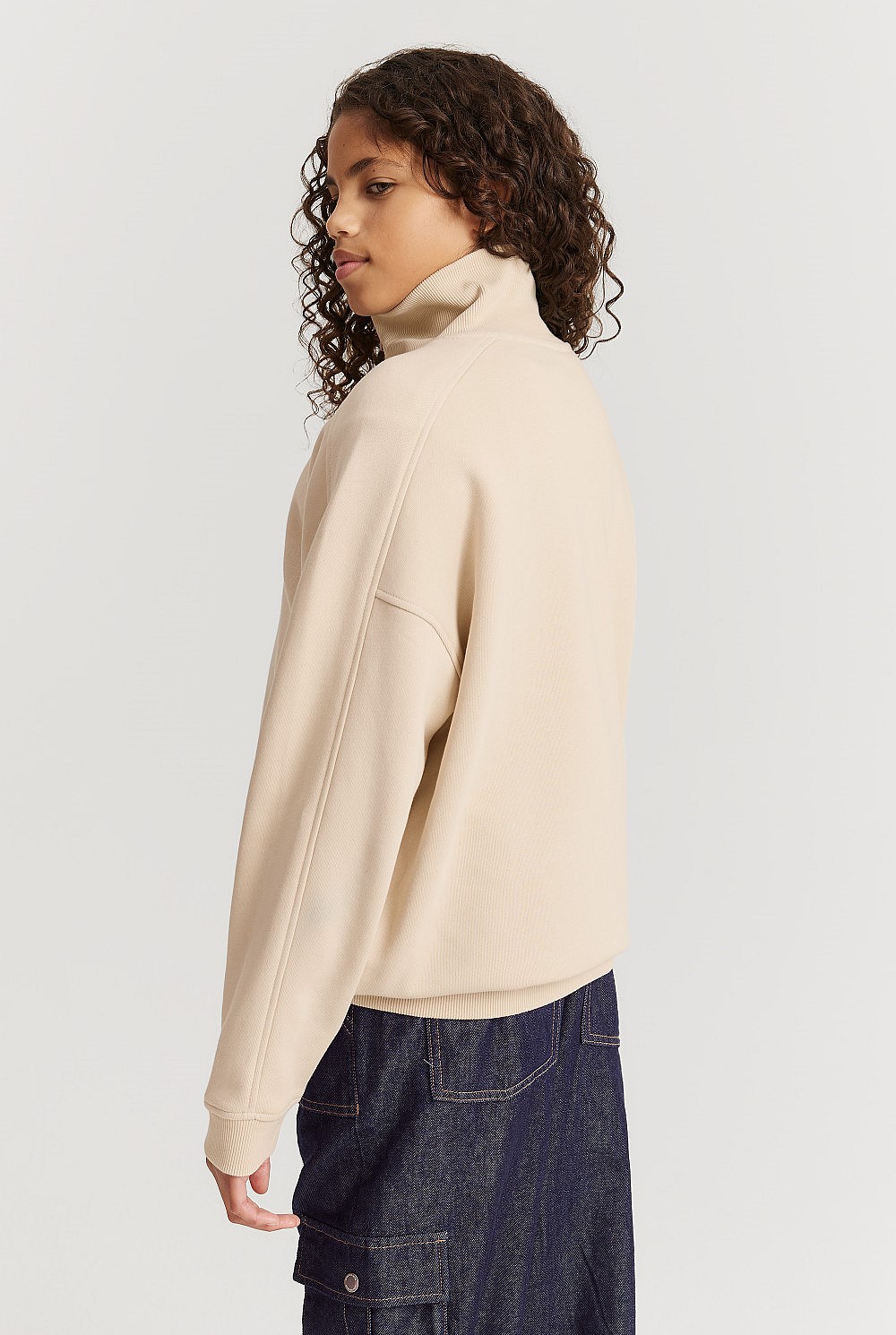 Teen Recycled Cotton Blend Panelled Logo Sweat