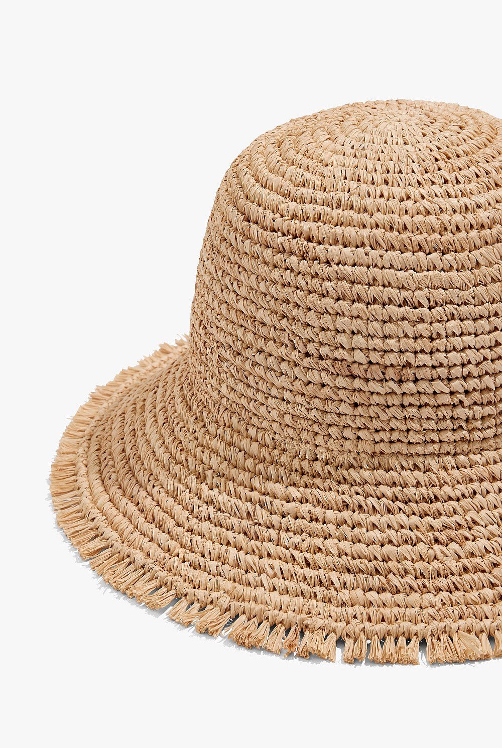 Woven Raffia Bucket Hat