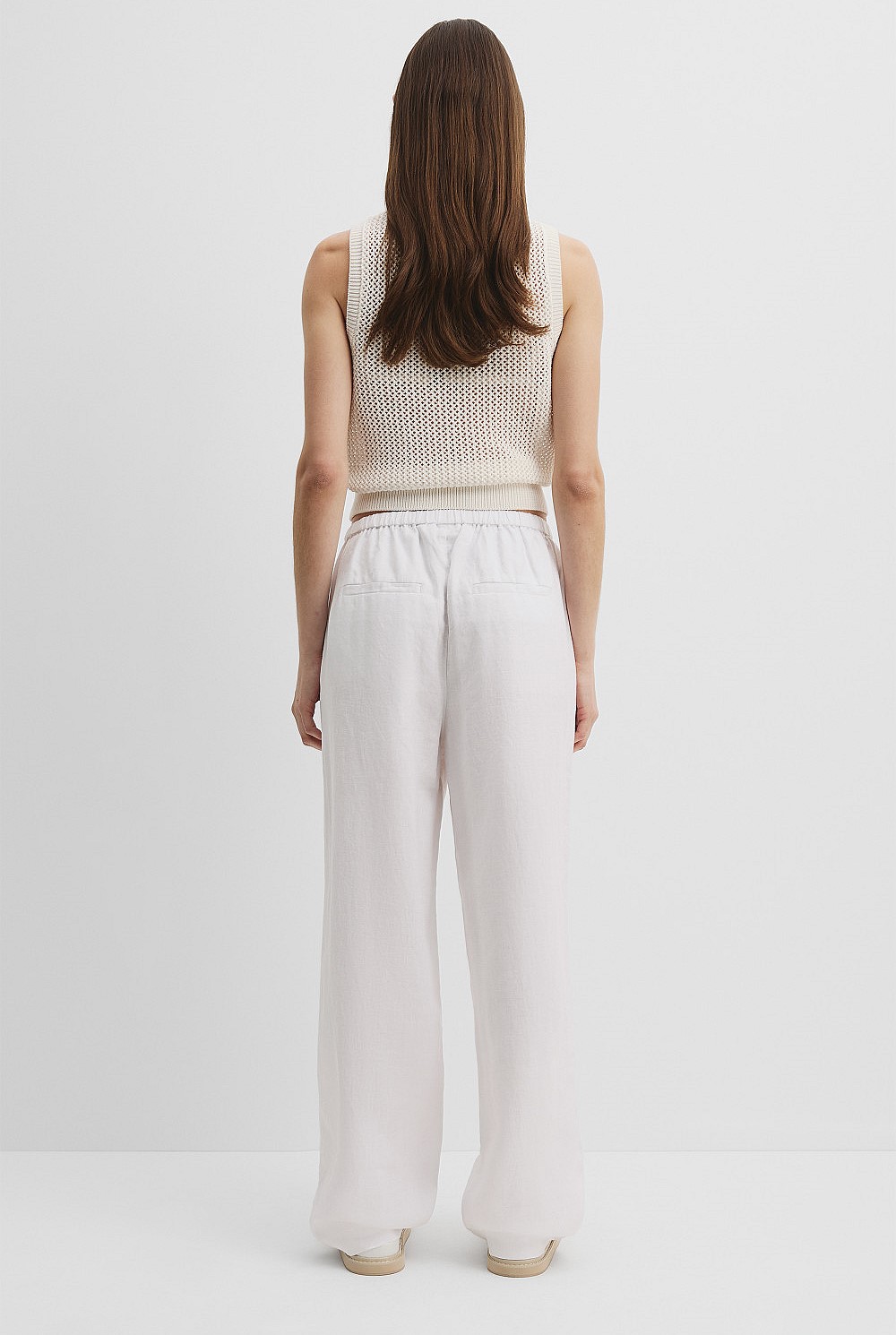 Linen Pull-On Pant