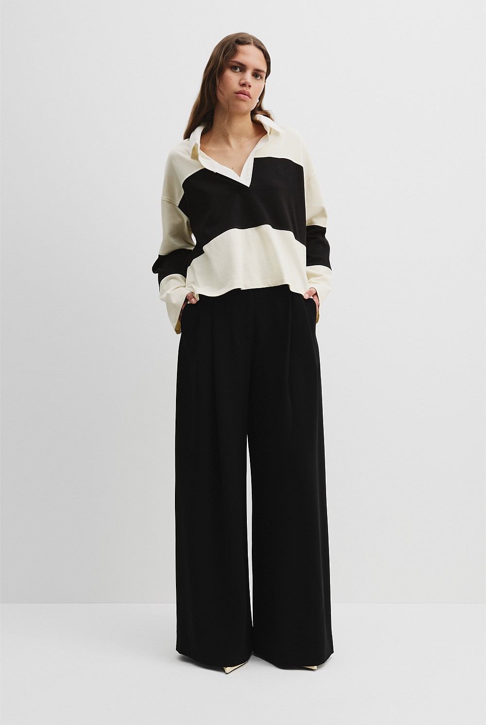 Cotton Panel Rugby Top