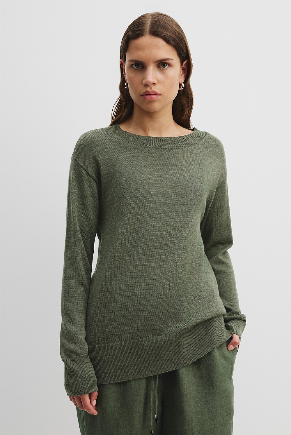 Australian Merino Wool Crew Neck Knit
