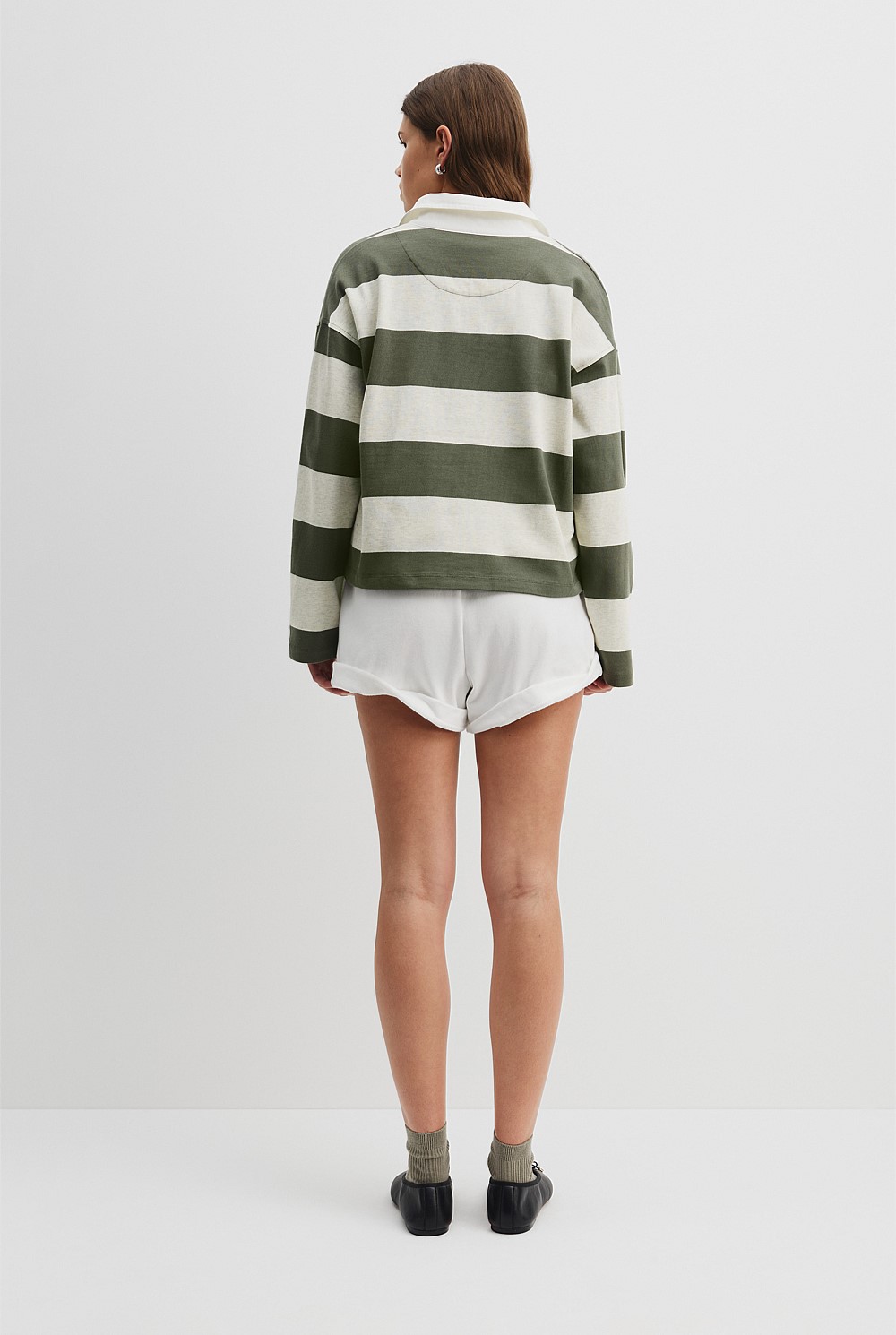 Australian Cotton Stripe Long Sleeve Rugby Top