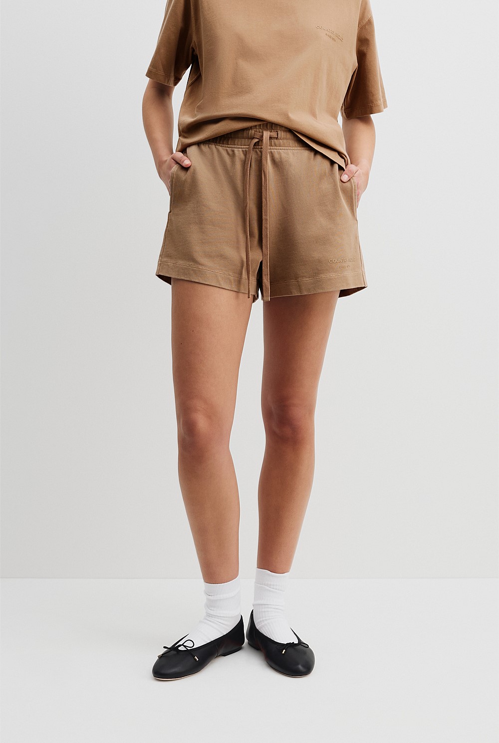 Cotton Washed Jersey Short