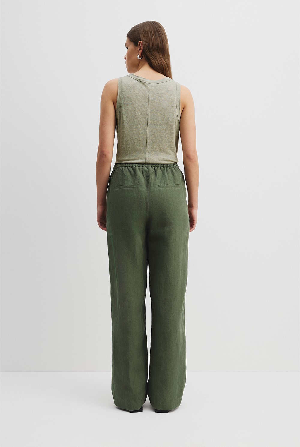 Organically Grown Linen Pull-On Pant