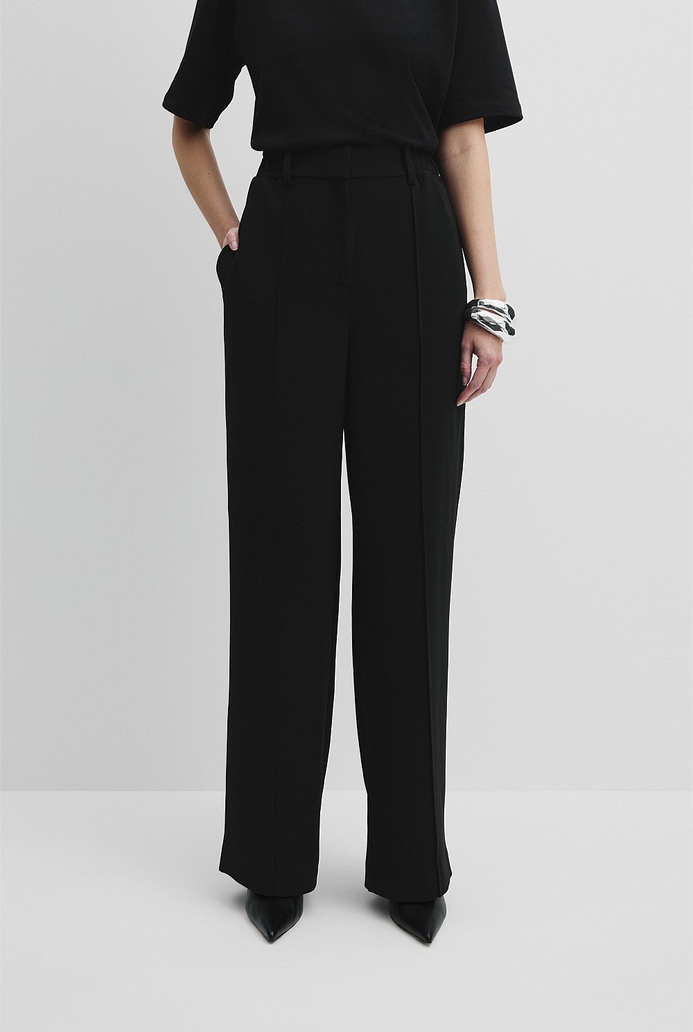 Fly Front Pull-On Pant