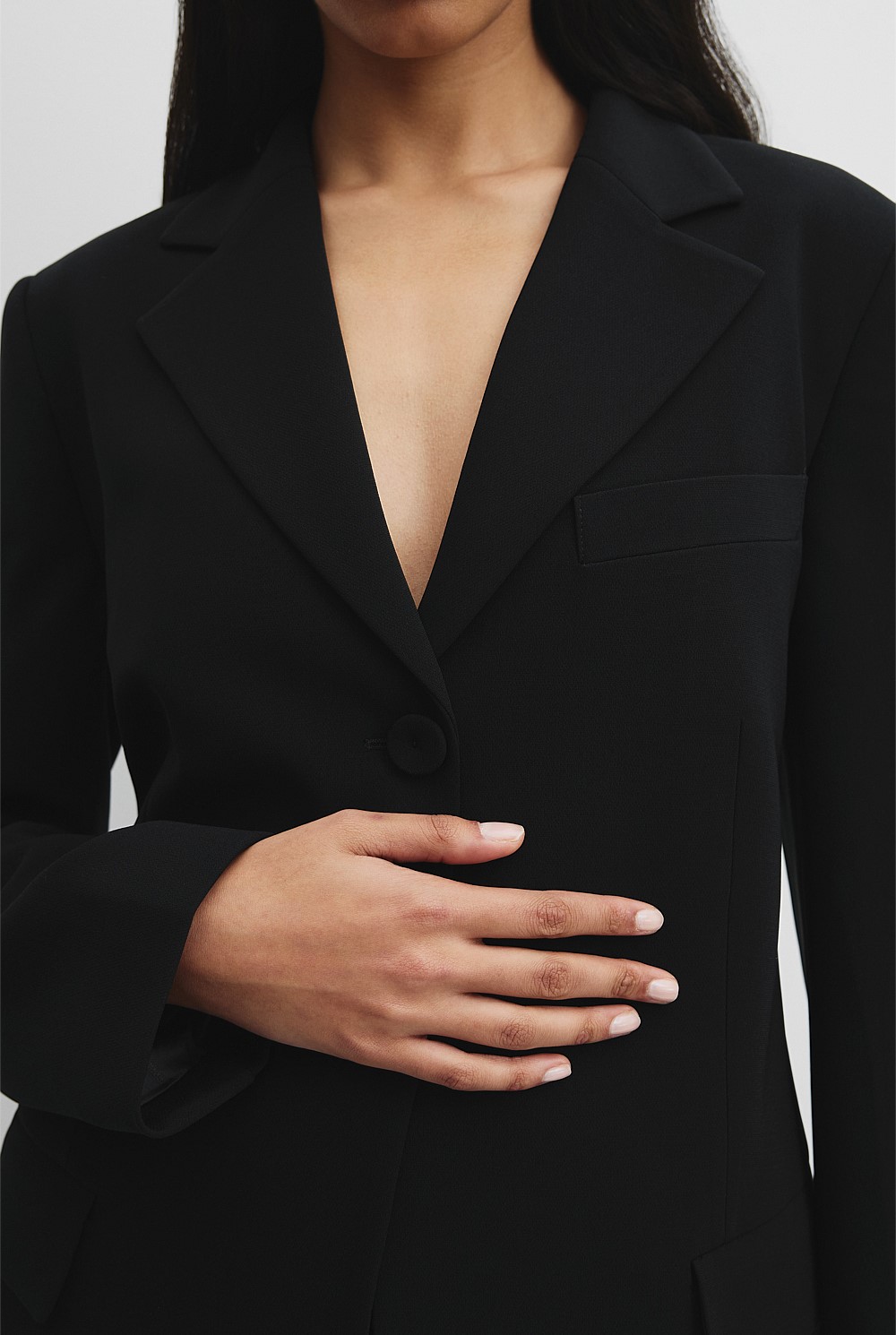 Soft Single-Breasted Blazer