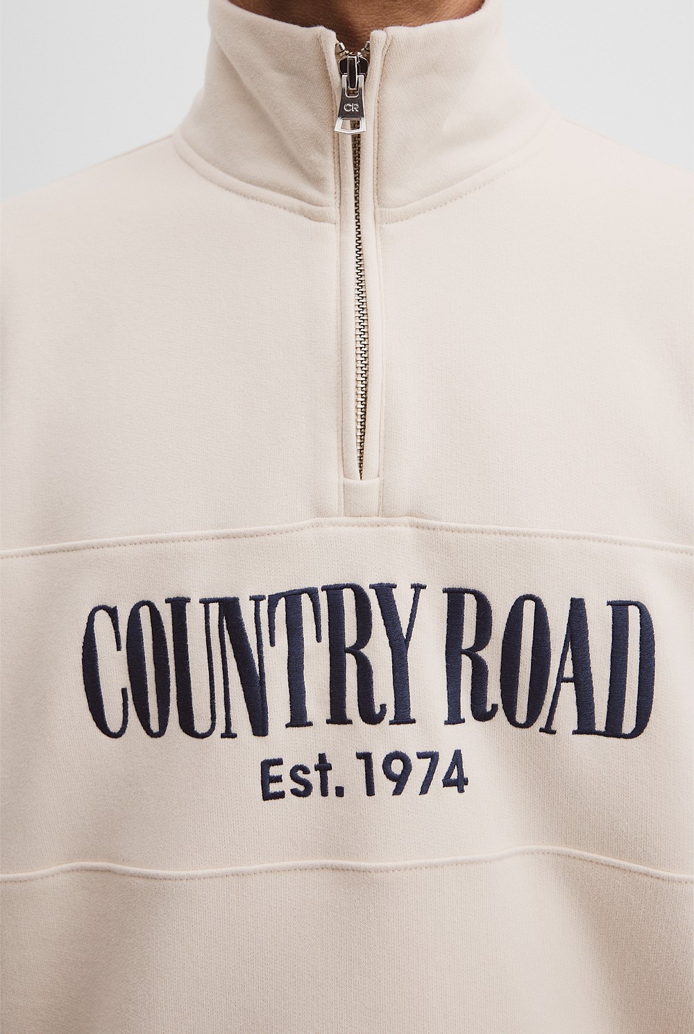 Verified Australian Cotton Half Zip Heritage Sweat