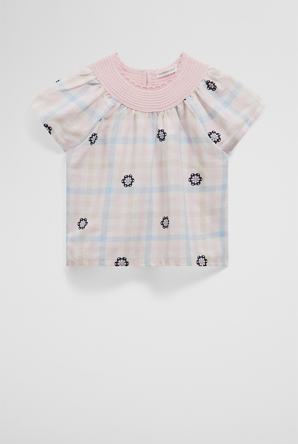 Check Scallop Shirt