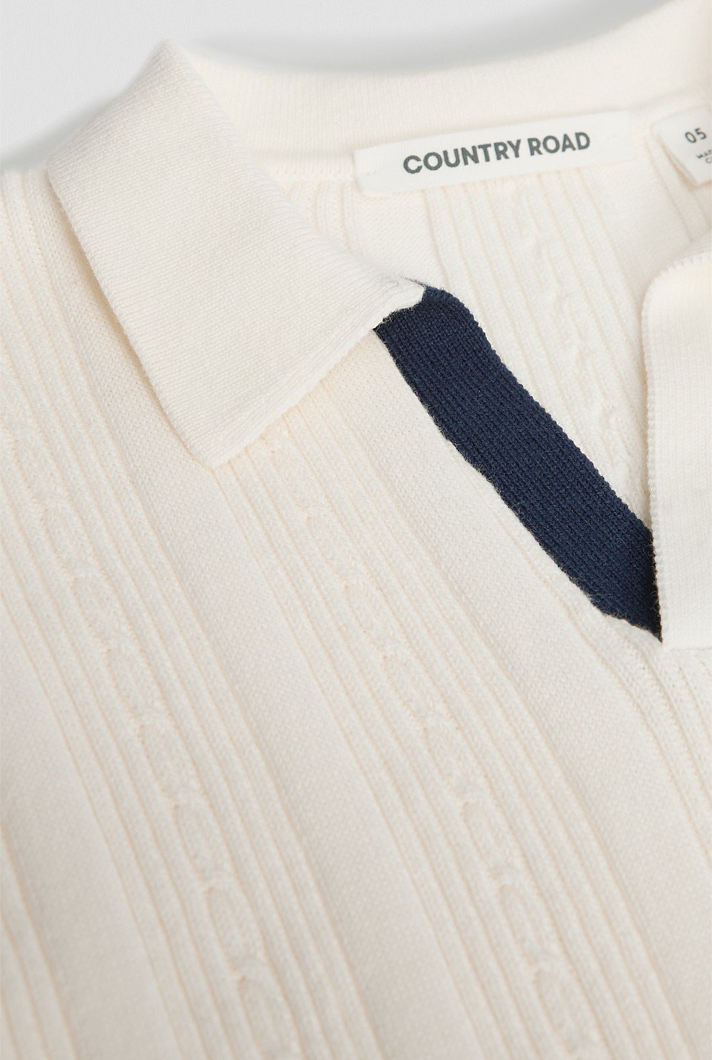 Organically Grown Cotton Knit Polo