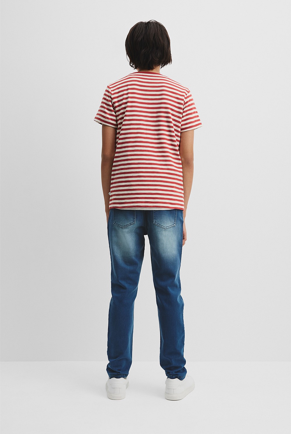 Teen Recycled Cotton Blend Stripe T-Shirt