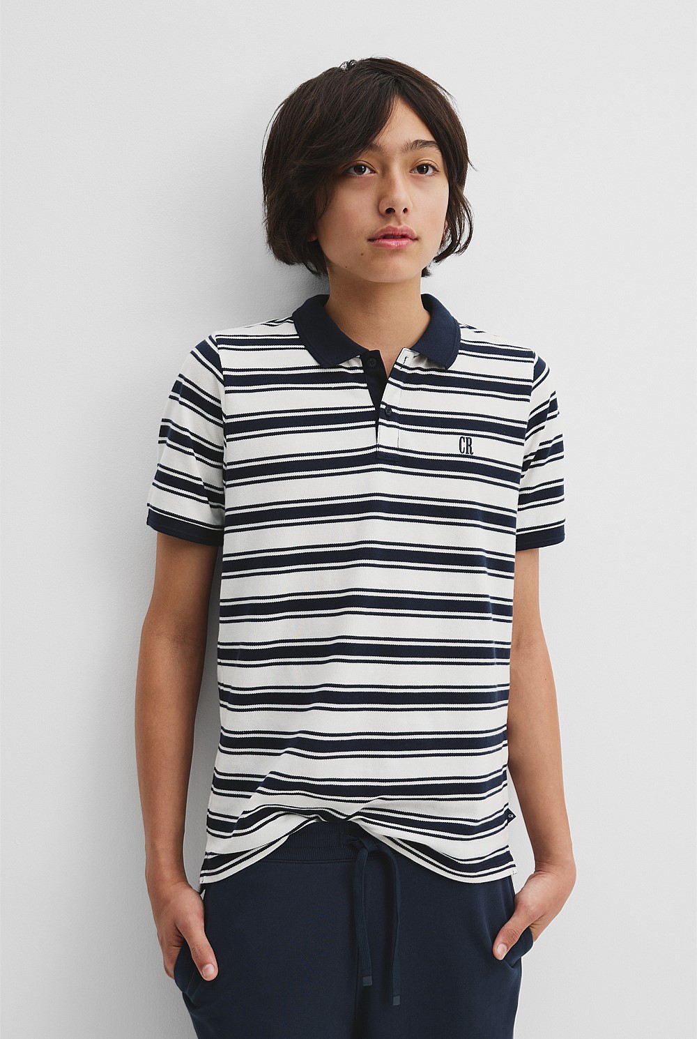 Teen Recycled Cotton Blend Polo Shirt