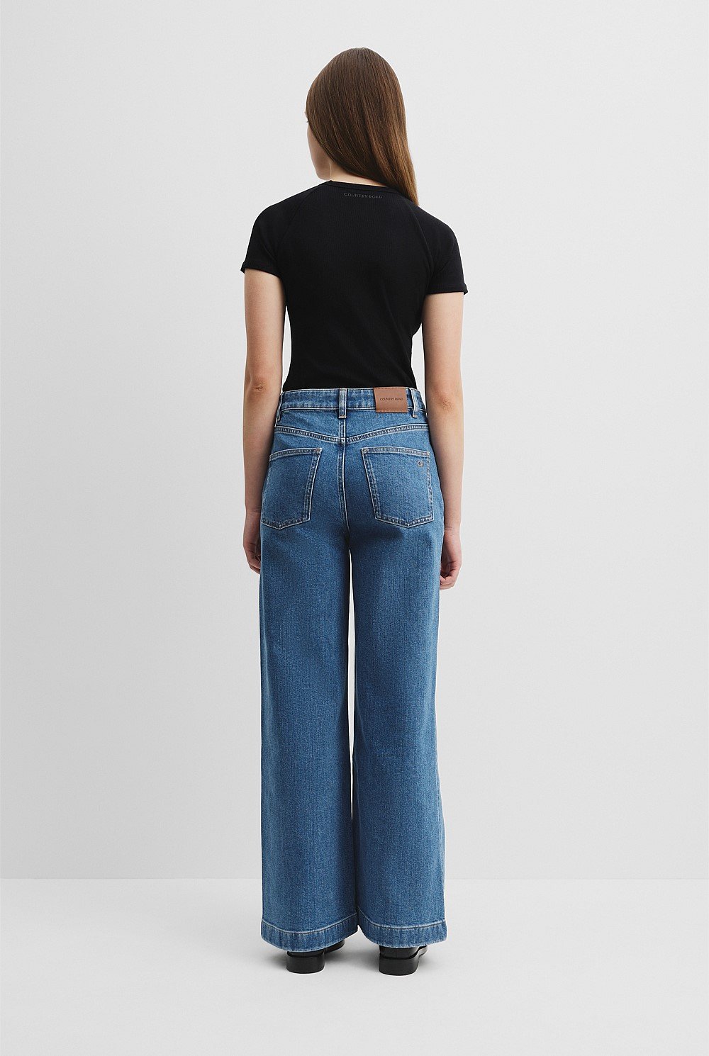 Teen High Rise Wide Jean