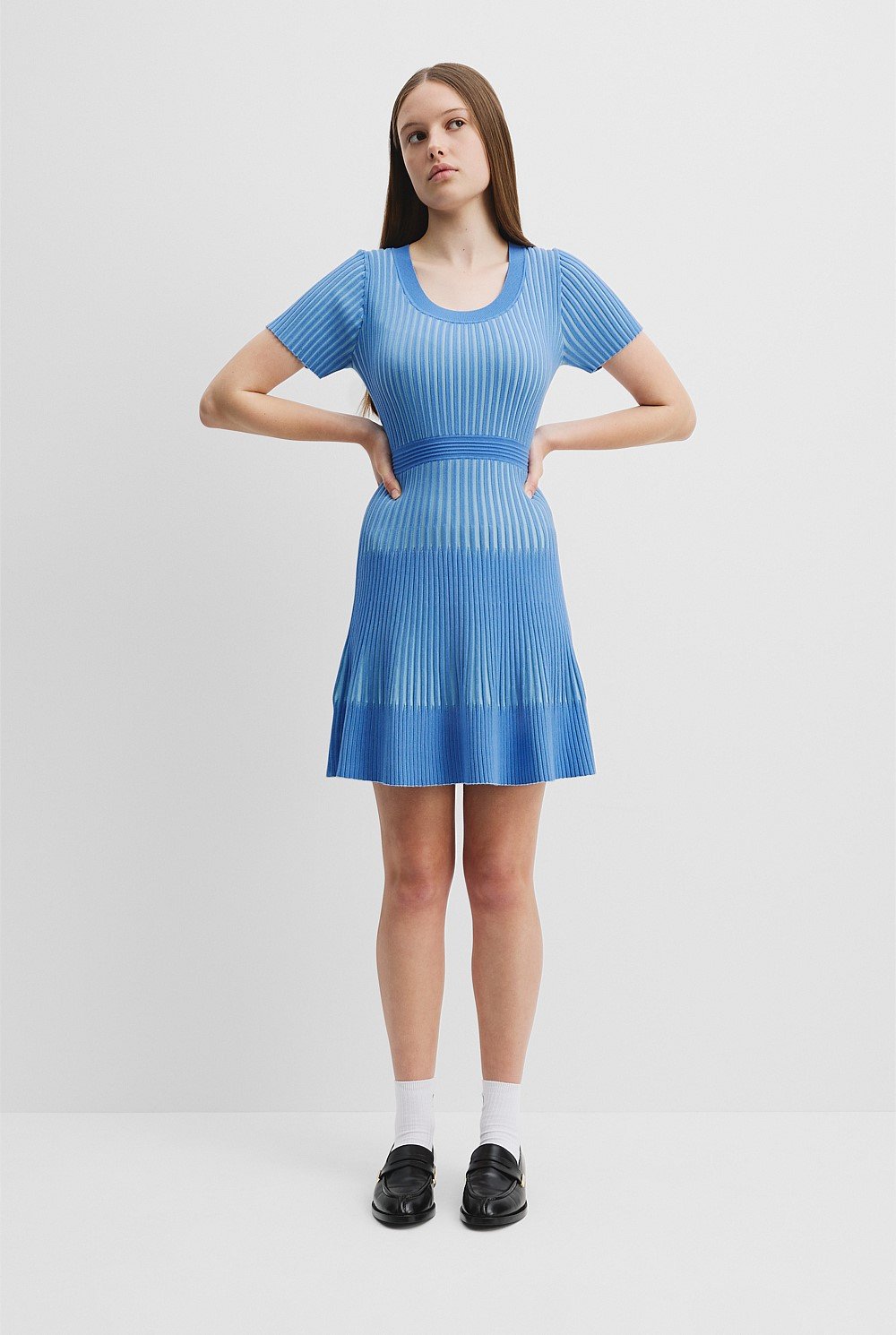 Teen Stripe Knit Dress