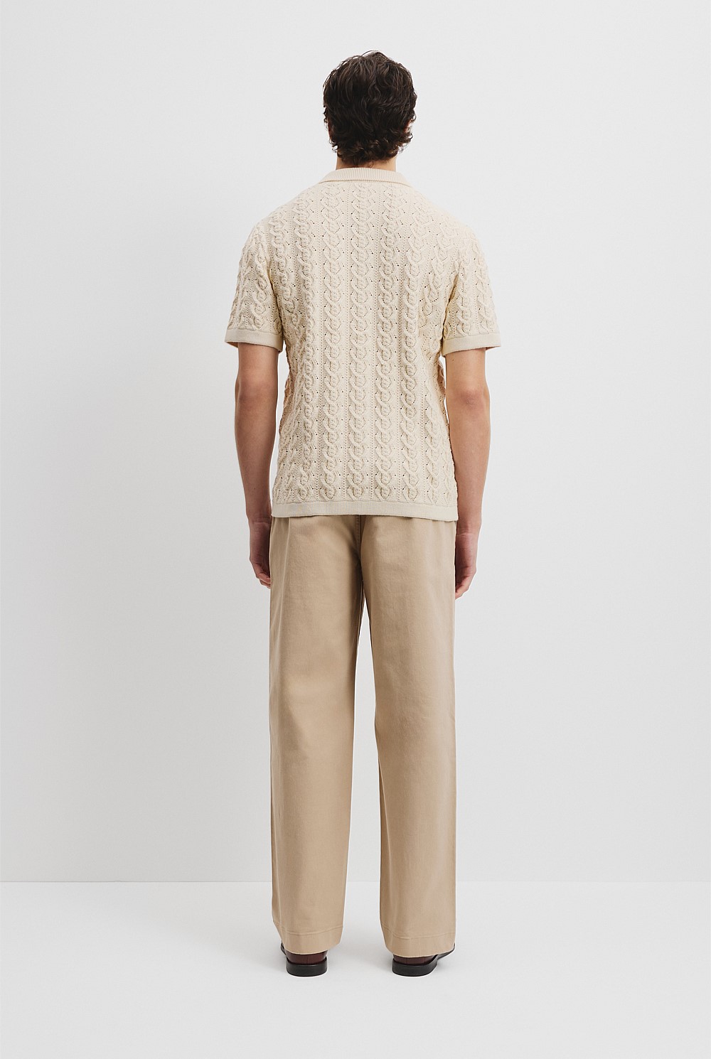 Australian Cotton Cable Knit Shirt