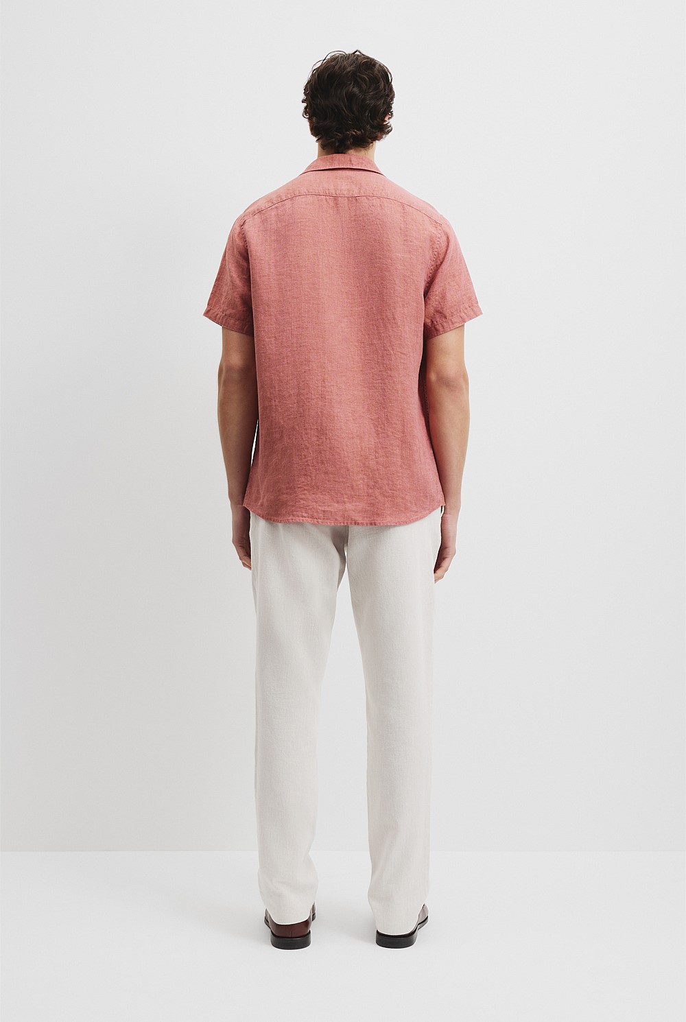 Regular Fit Organically Grown Linen Short Sleeve Shirt