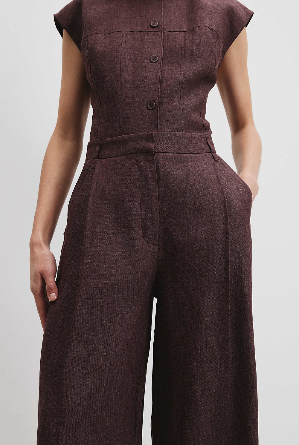 Organically Grown Linen Yarn Dyed Pant