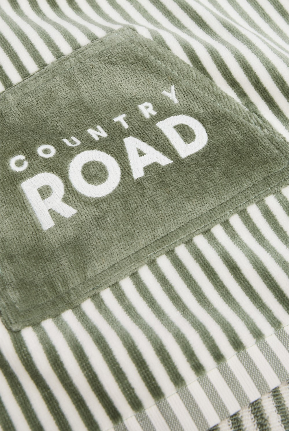 Verified Australian Cotton Logo Stripe Poncho