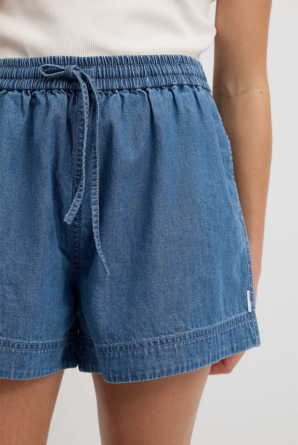 Teen Organically Grown Cotton Chambray Short