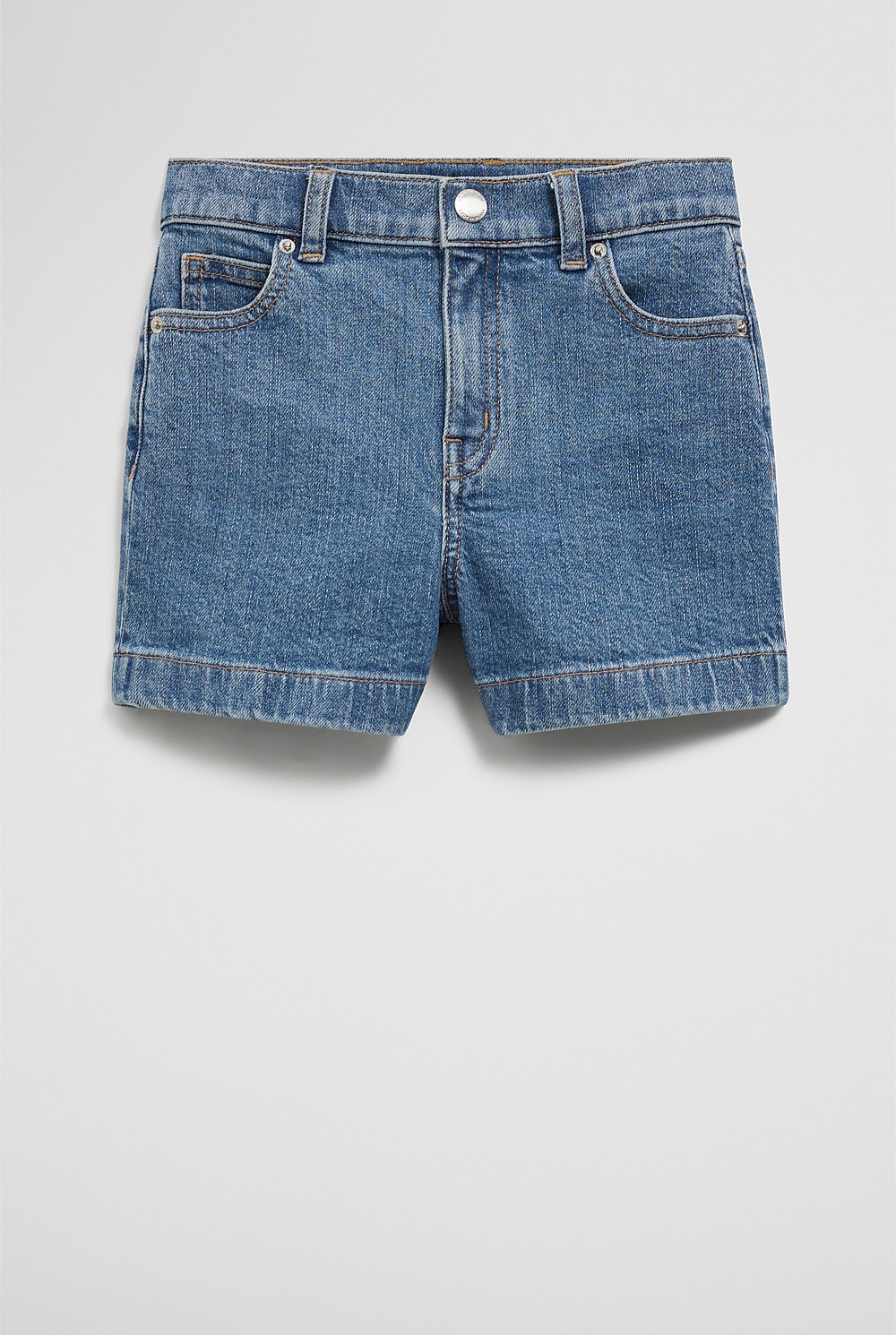 High Rise Denim Short