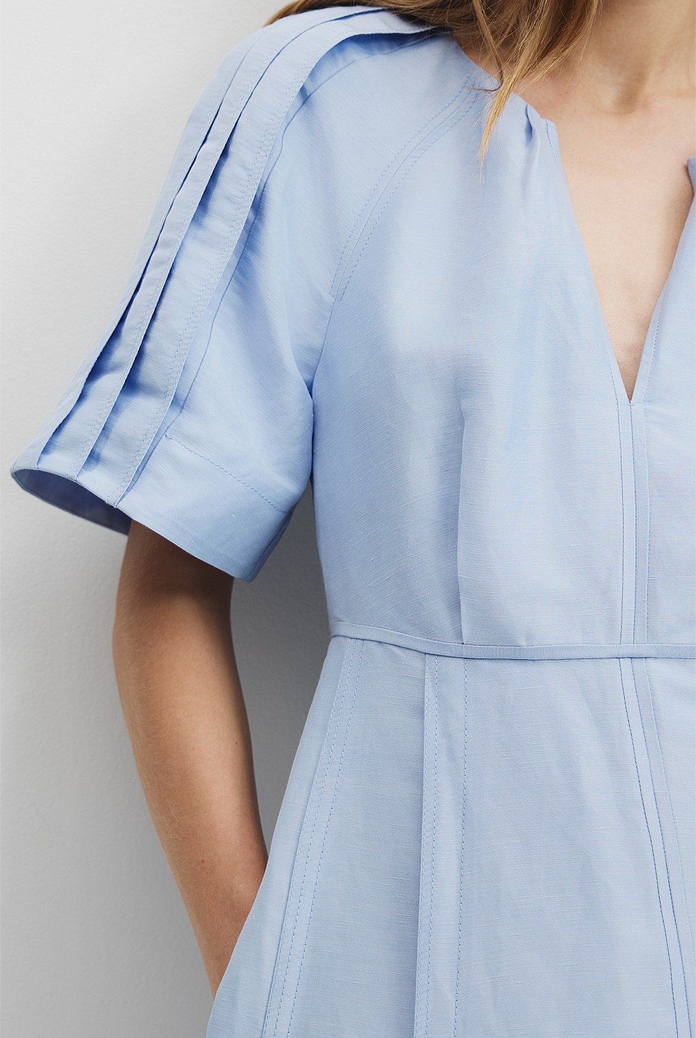 Panelled Detail Midi Dress