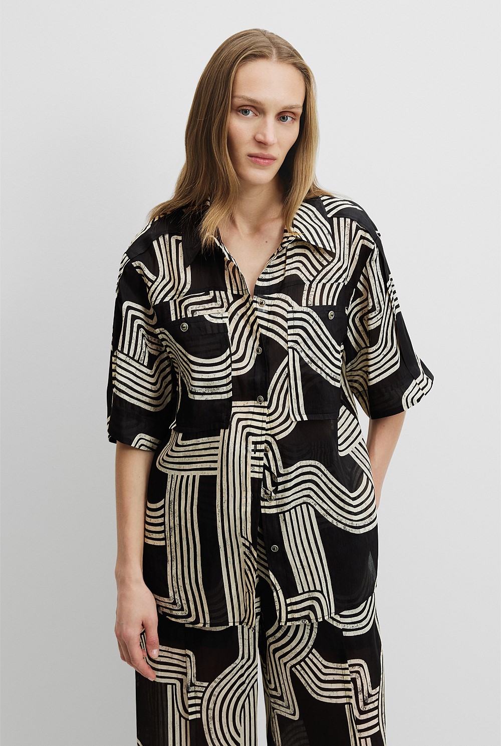 Print Utility Shirt