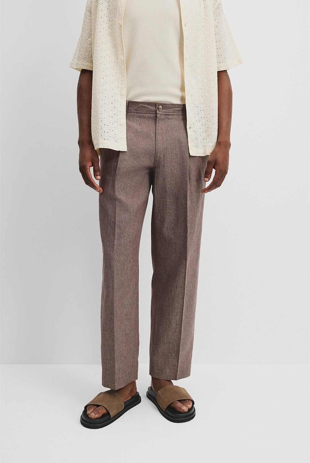 Cotton Linen Textured Pant