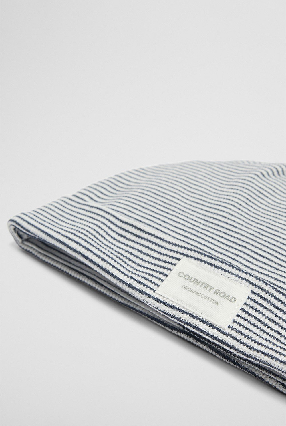 Organically Grown Cotton Rib Stripe Beanie