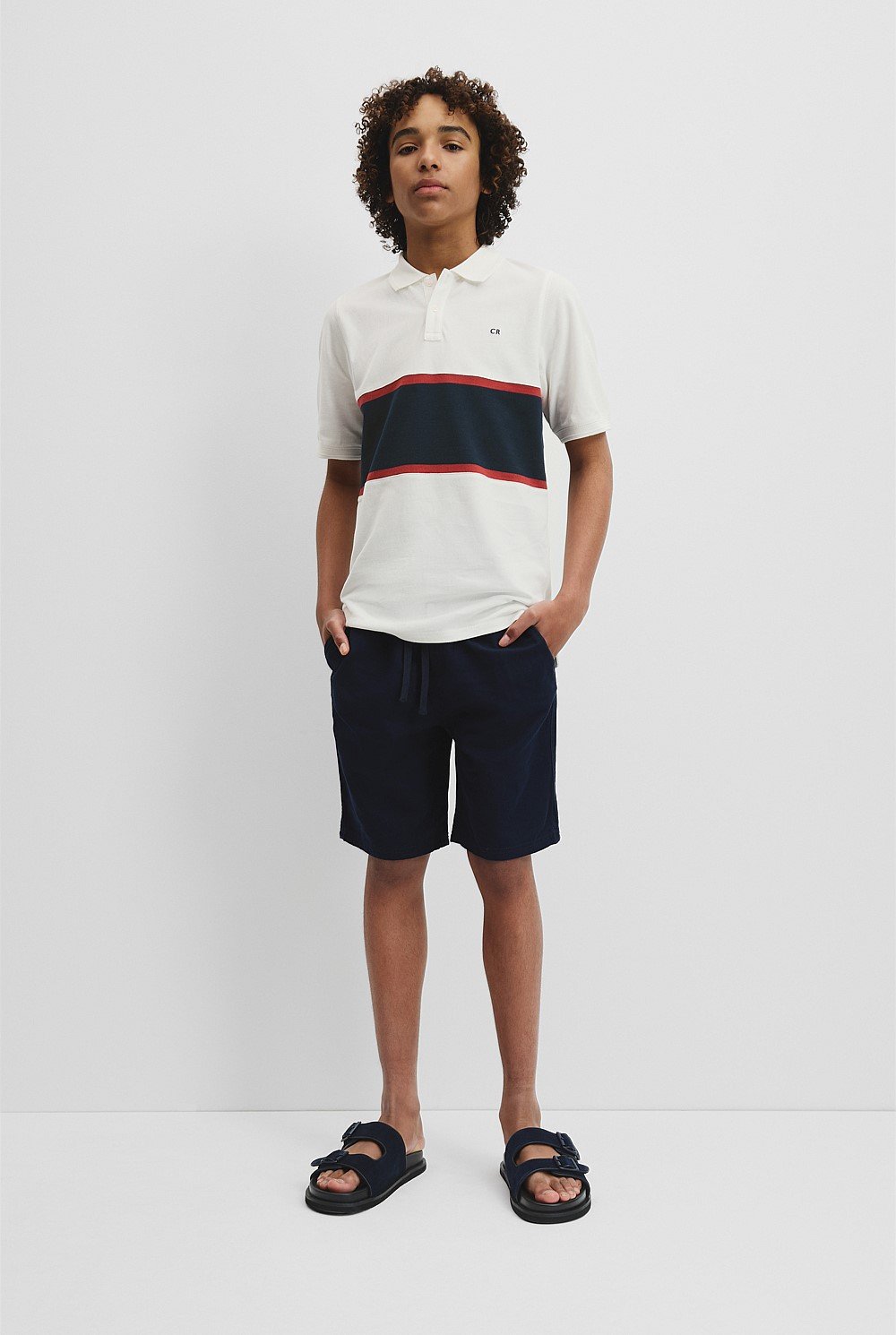 Teen Organically Grown Cotton Stripe Polo Shirt