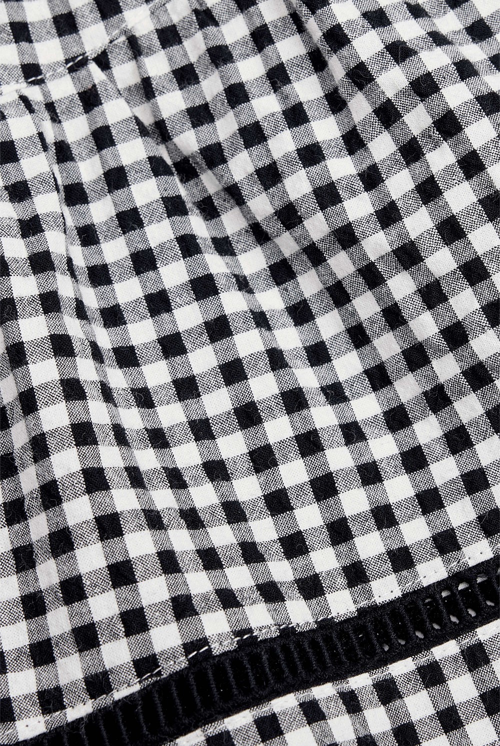 Organically Grown Cotton Check Short