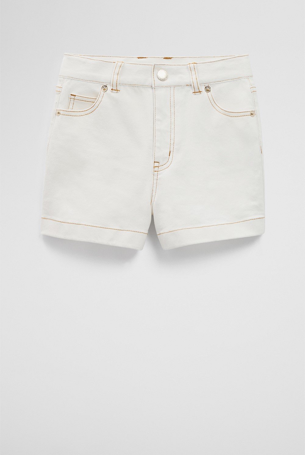 High Rise Denim Short