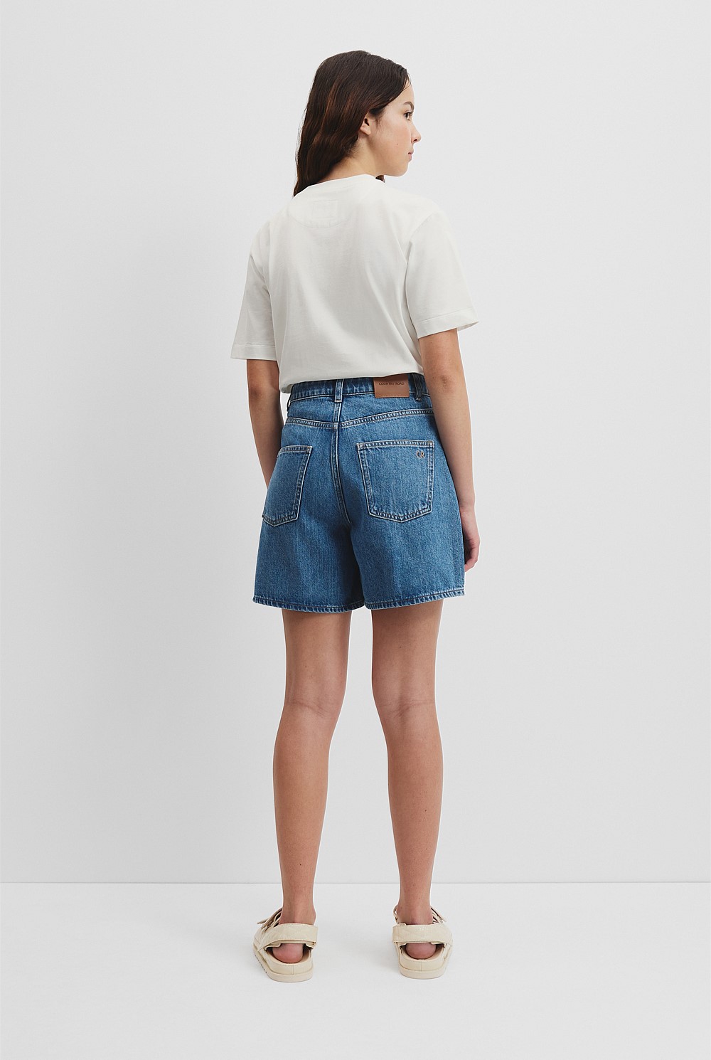 Teen High Rise Denim Short