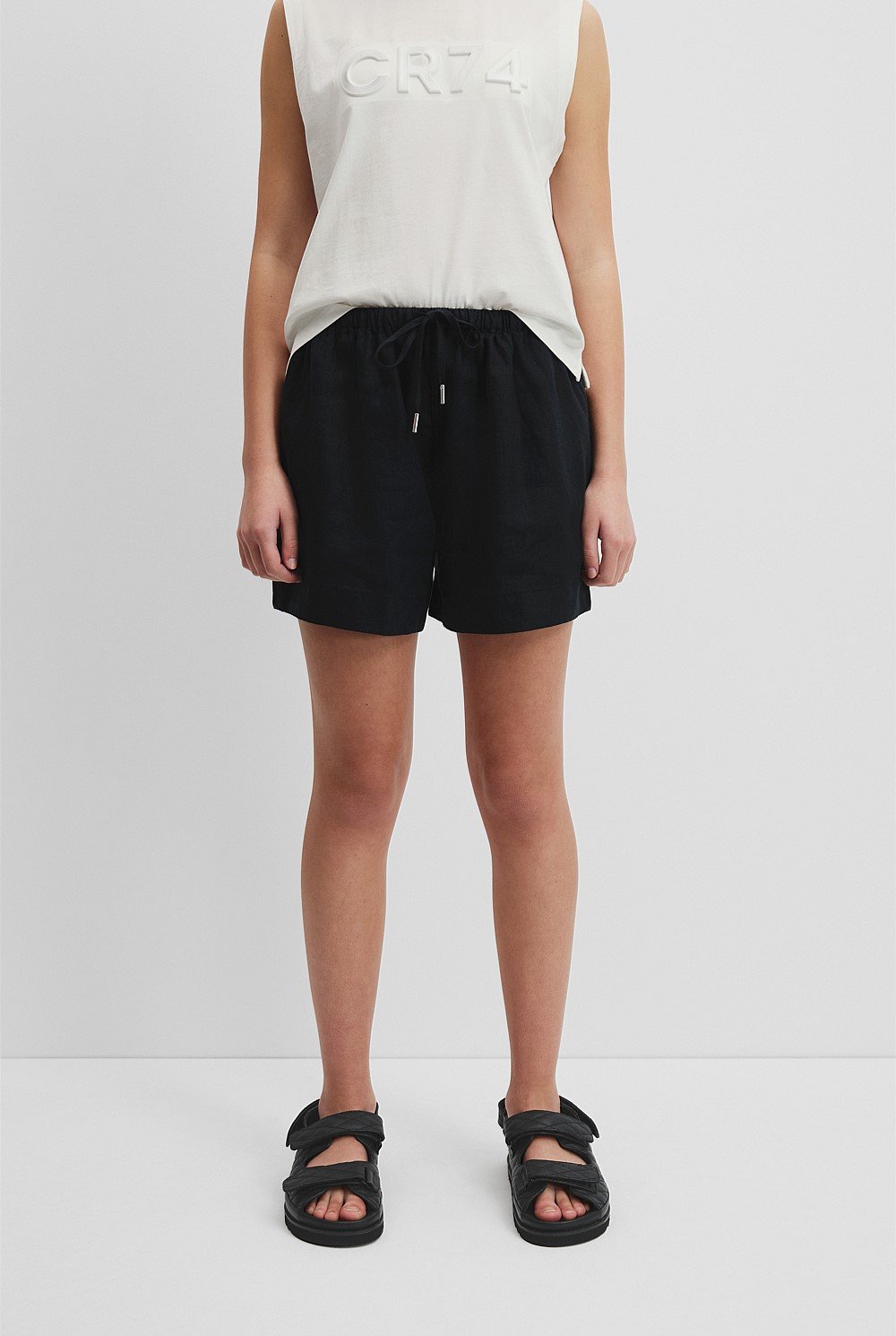 Teen Organically Grown Linen Short