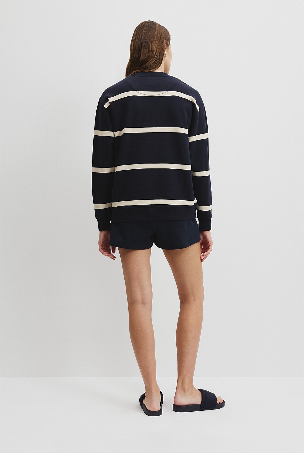 Australian Cotton CR Logo Stripe Sweat