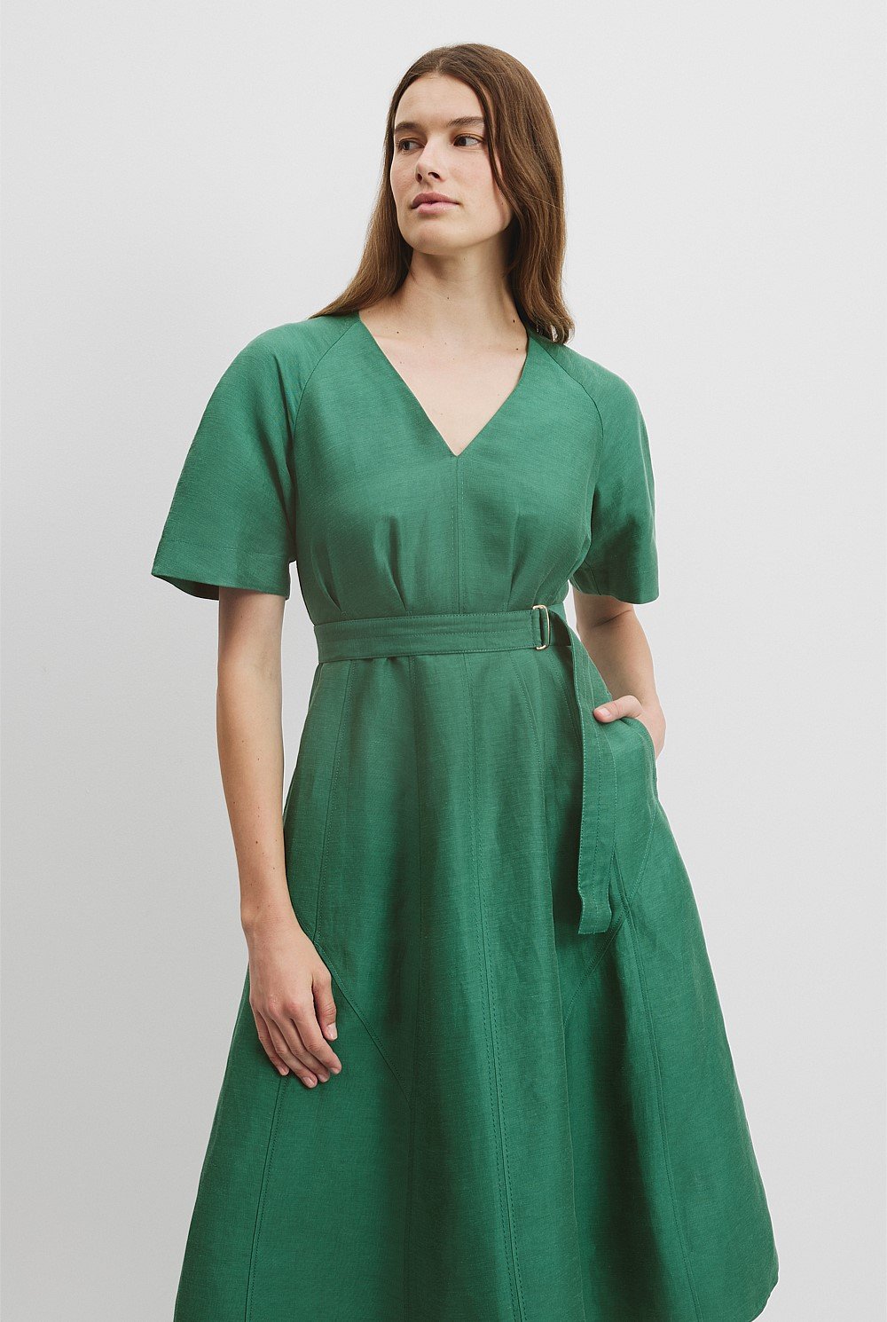 Panelled Midi Dress