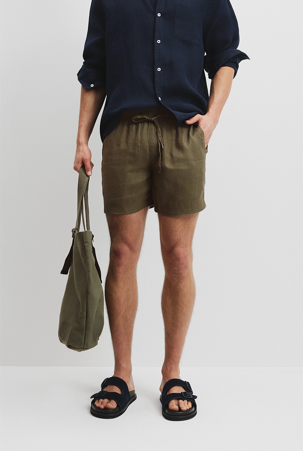 Organically Grown Linen Drawcord Short