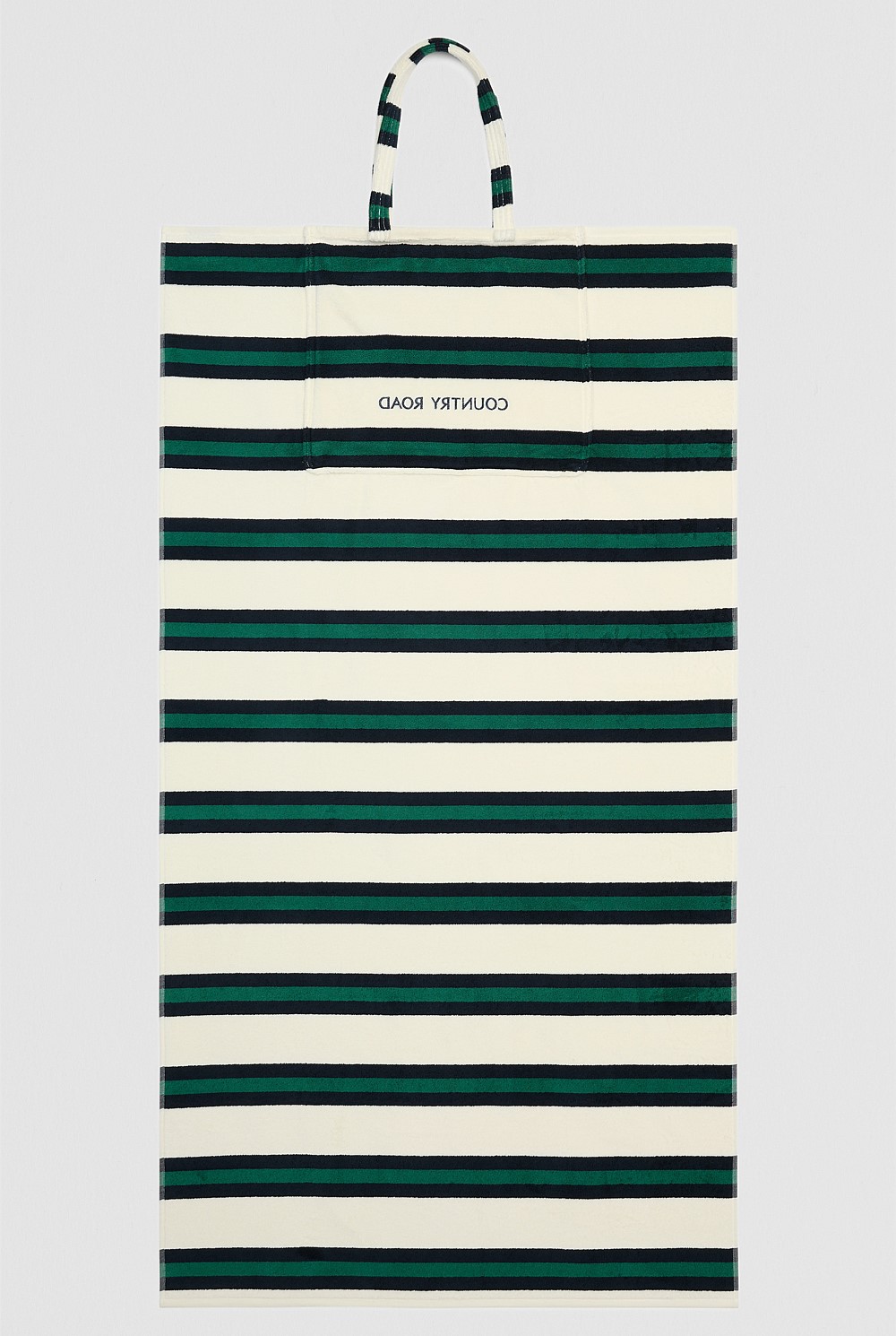 Verified Australian Cotton Stripe Bag-To-Towel