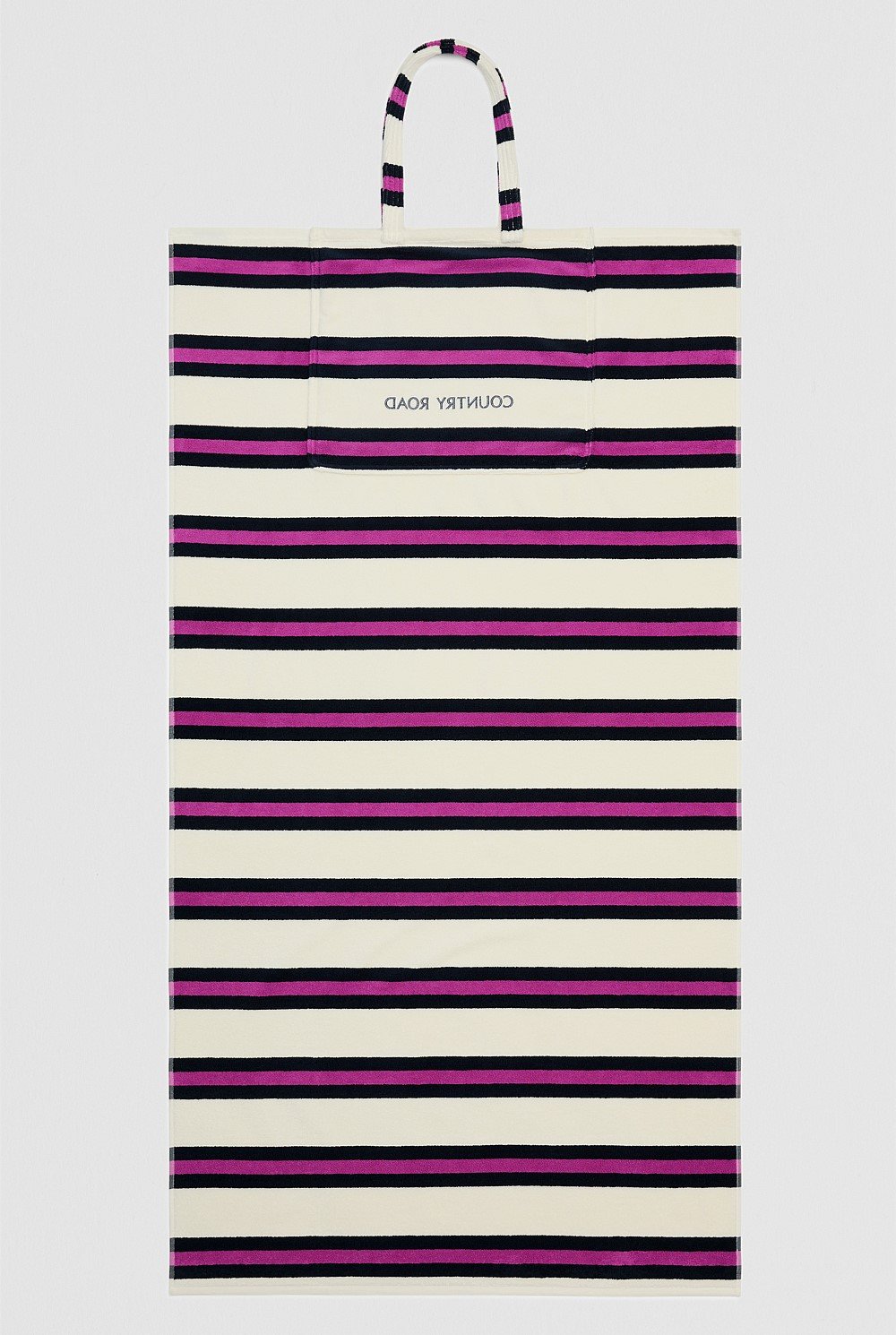 Verified Australian Cotton Stripe Bag-To-Towel