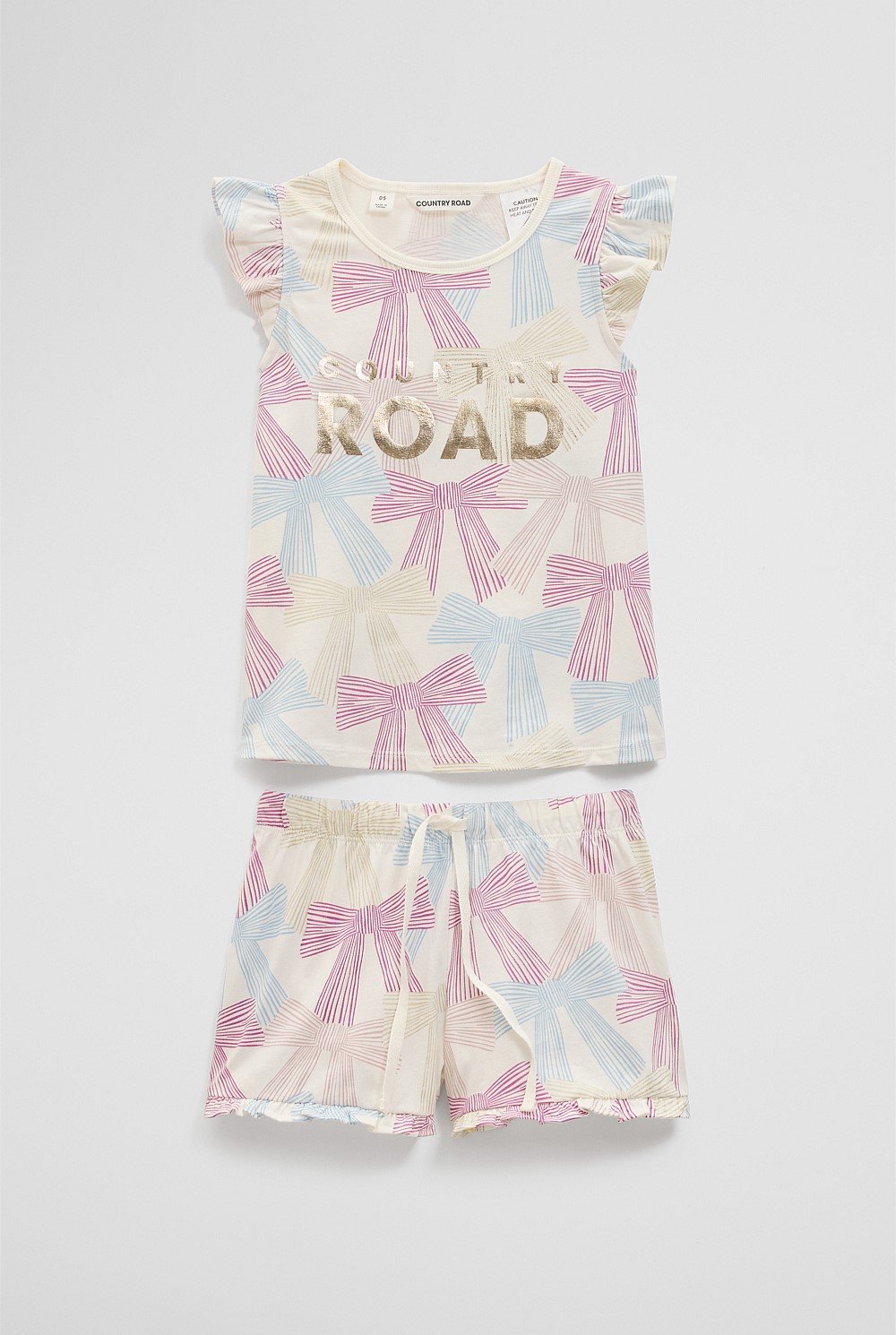 Organically Grown Cotton Logo Bow Pyjama Set