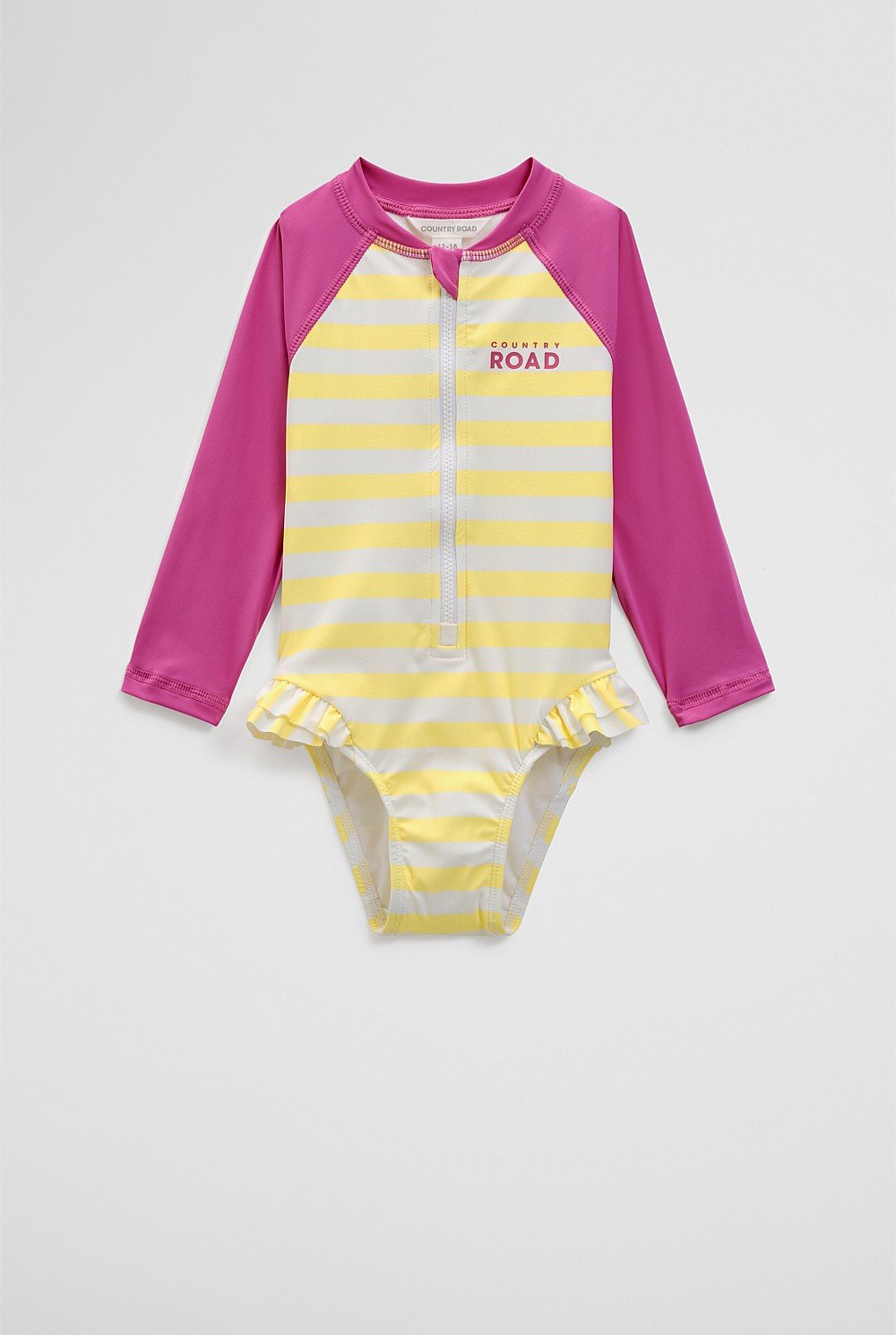 Recycled Nylon Blend Stripe Swimsuit