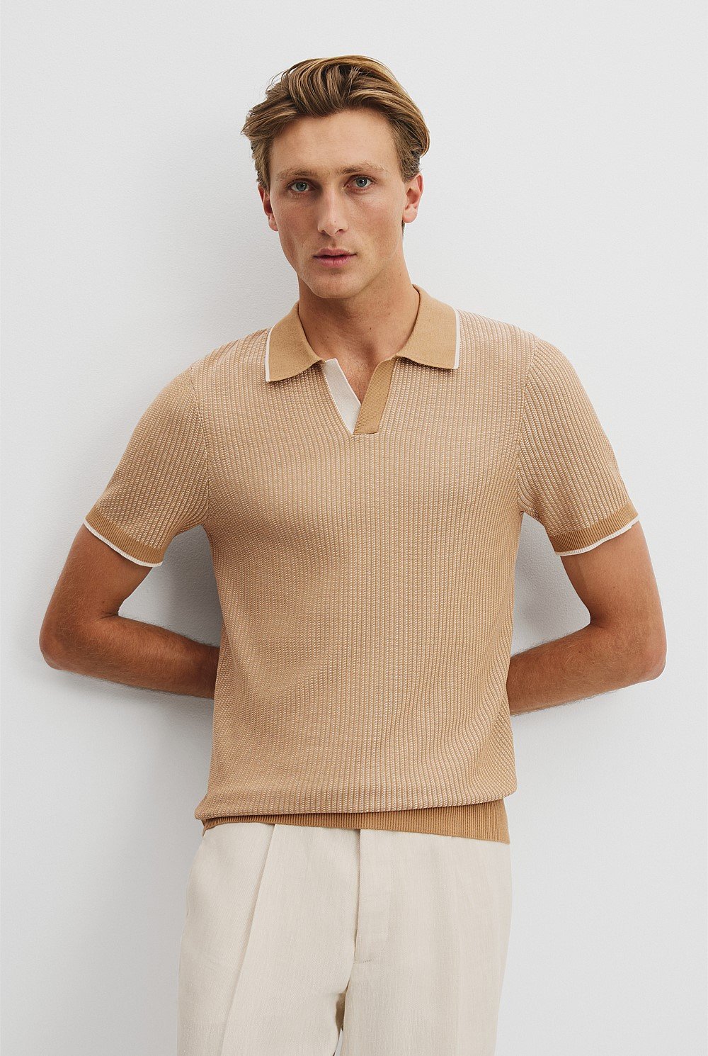 Cotton Silk Tipped Trophy Polo