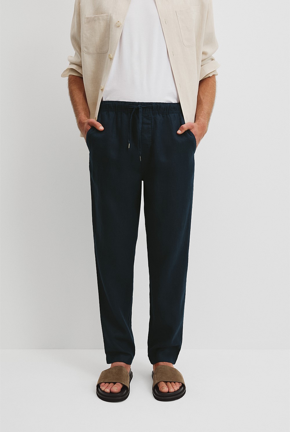 Relaxed Fit Organically Grown Linen Jogger