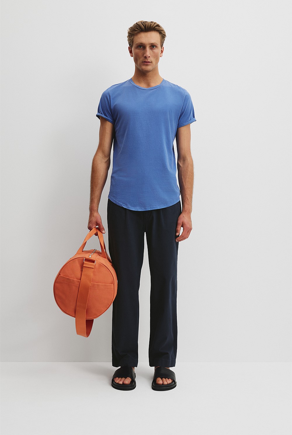 Australian Cotton Longline Garment Dyed T-Shirt