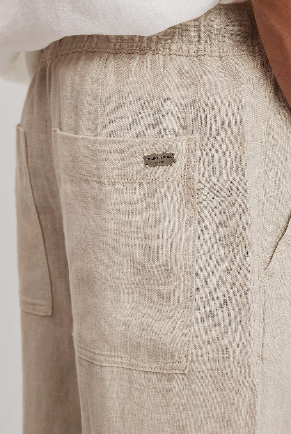 Relaxed Fit Organically Grown Linen Jogger